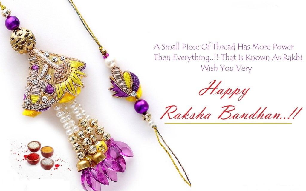 Happy Raksha Bandhan Thread Dhaga HD Wallpaper Quotes