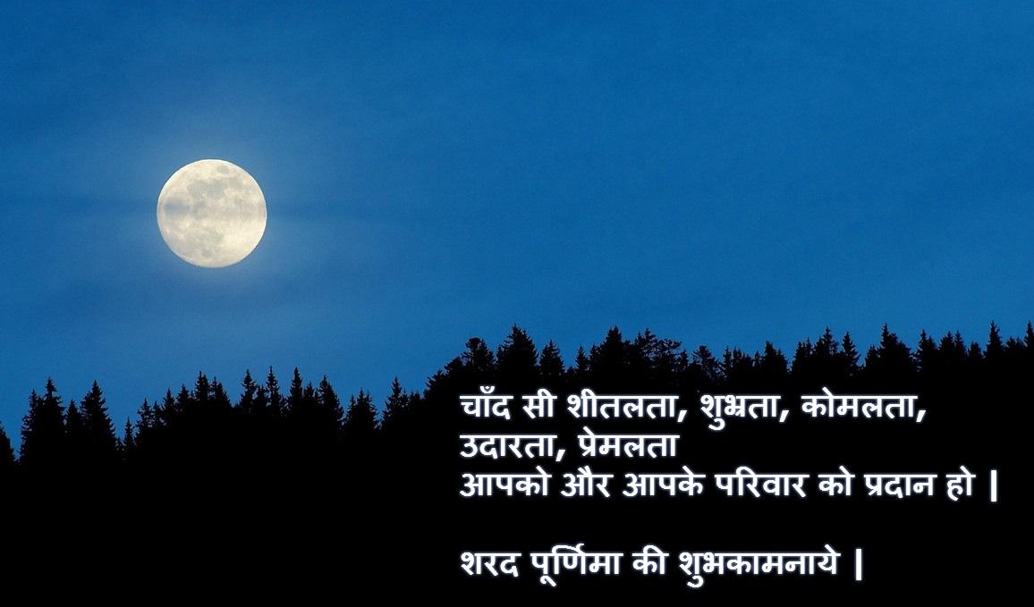 Sharad Purnima Wishes in Hindi
