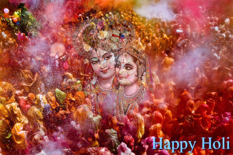 krishna holi wallpaper