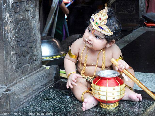 cute Real Bal Gopal Pic Golu polu Bachha Kanha ji