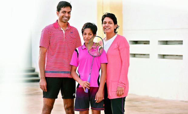 gopichand with family pic