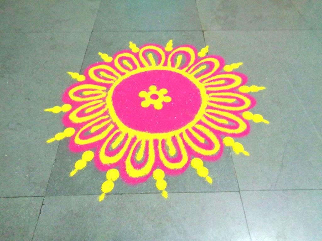 Easy Rangoli Design for Diwali Competition Ganesh ji Theme ...