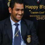 Happy Bday MS Dhoni HD Wallpaper of Captain Cool Dhoni Birthday Special Pic